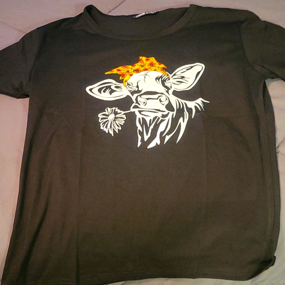 Brand new shein cow t shirt